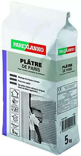 PAREXLANKO -  Plâtre de Paris - Plâtre fin pour réparation rebouchage et scel...