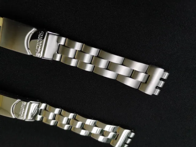 Original Swatch irony medium YLS YMS chrono Edelstahl Armband Uhrenarmband 3