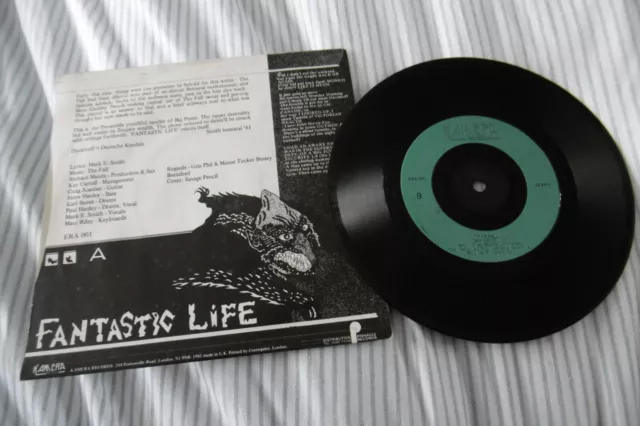 The Fall Lie Dream Of A Casino Soul 7" 45 Rpm Vinyl Single Kam Era Era 001 1981 2