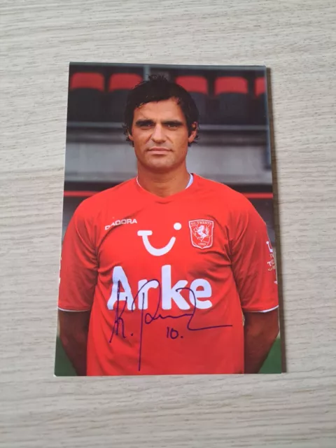 KENNETH PEREZ # FC TWENTE / AJAX / DENMARK - 6x4 OFFICIAL AUTOGRAPHCARD UNSIGNED