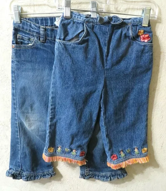 GIRLS JEANS TODDLER- 2 PAIRS, Size (3t)