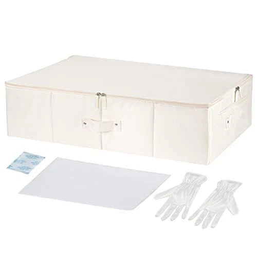 Yakucho Wedding Dress Box--Wedding Dress Preservation Box with 20 Sheets of A...