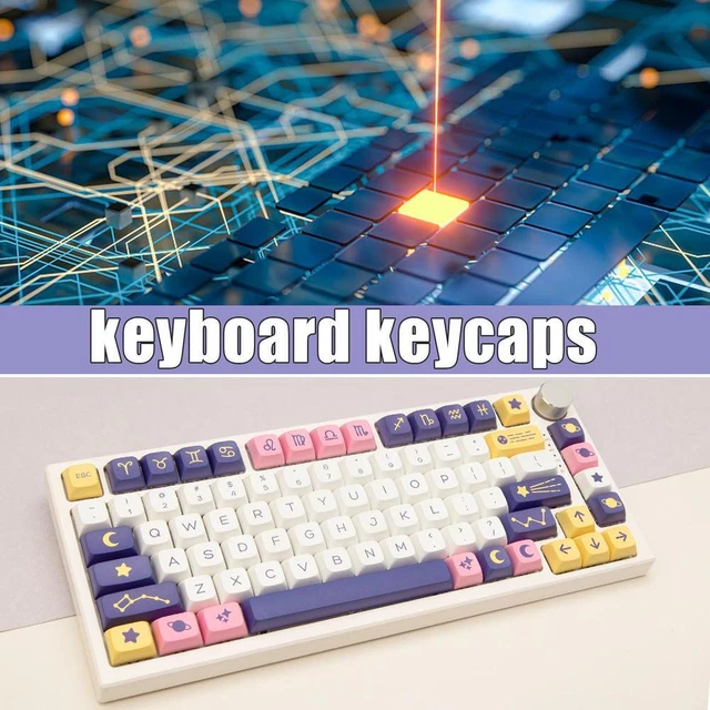 CONSTELLATIONS SPACE KEYCAPS XDA Height PBT 132 Keycaps B6 Keyboard L7 ...