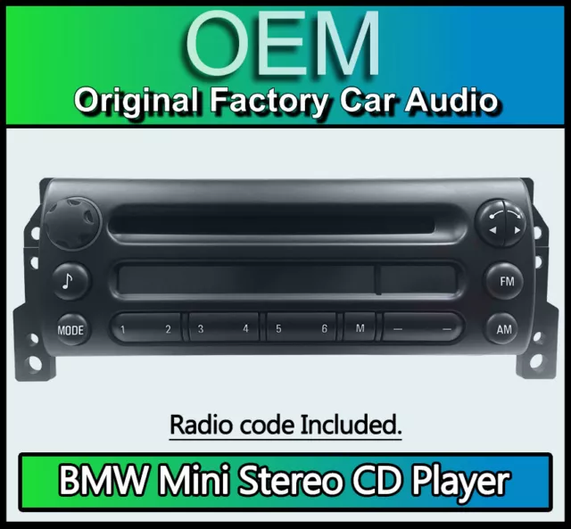 BMW MINI JCW CD player, Mini Business car stereo Mini R50, R52, R53 radio  unit £63.99 - PicClick UK