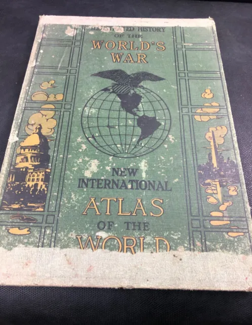 L@@K MAPS 1920  “American Atlas of the World War”Descriptive and Pictorial
