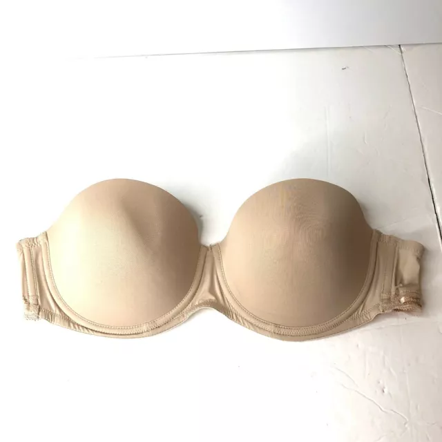 Calvin Klein Push Up Bra Women's 36C Beige Lace Nylon Blend