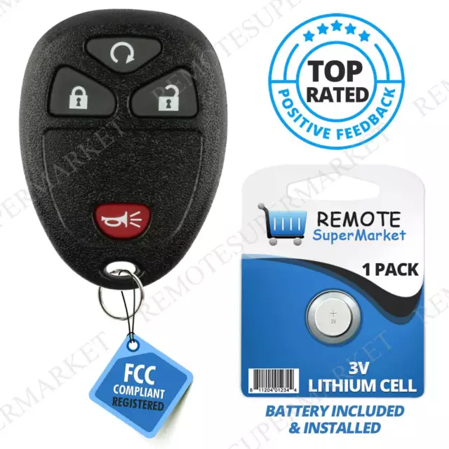 Replacement for 2007-2013 Chevy Silverado Suburban 1500 Remote Car Key Fob 4b rs