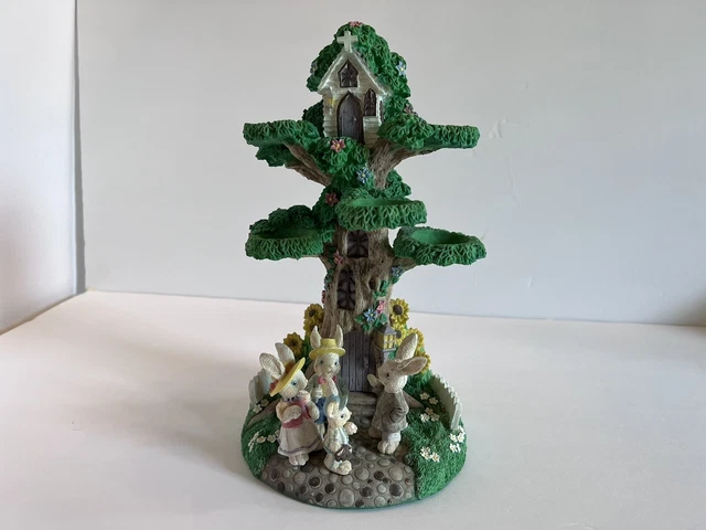 Easter Cottontale Collection Village Church Tree House Decorative Egg Holder