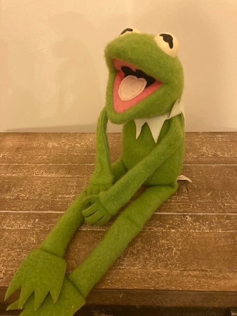 Vintage Fisher Price Toys #850 Jim Henson Kermit The Frog Plush Toy