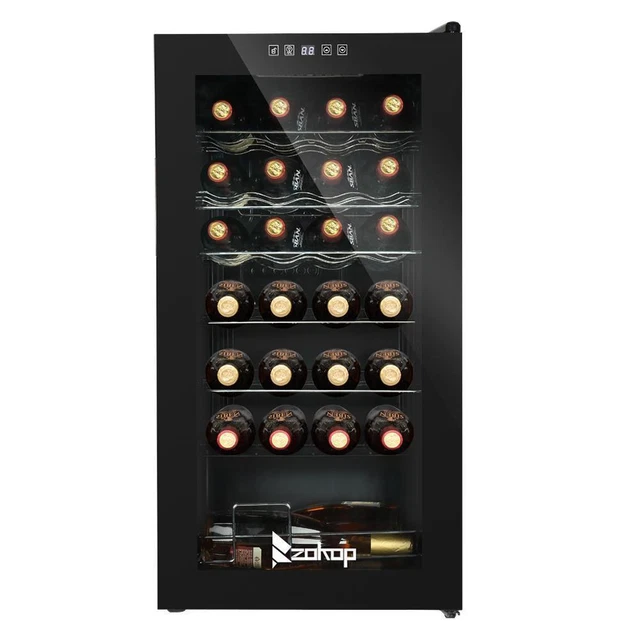 Zokop Home Bar 80L 28 Bottles Wine Cooler Wine Cellar Chiller Compressor