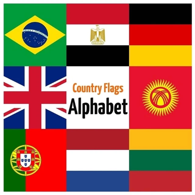 COUNTRY FLAGS ALPHABET: ABC Country Flags, Alphabet Book from A to Z ...