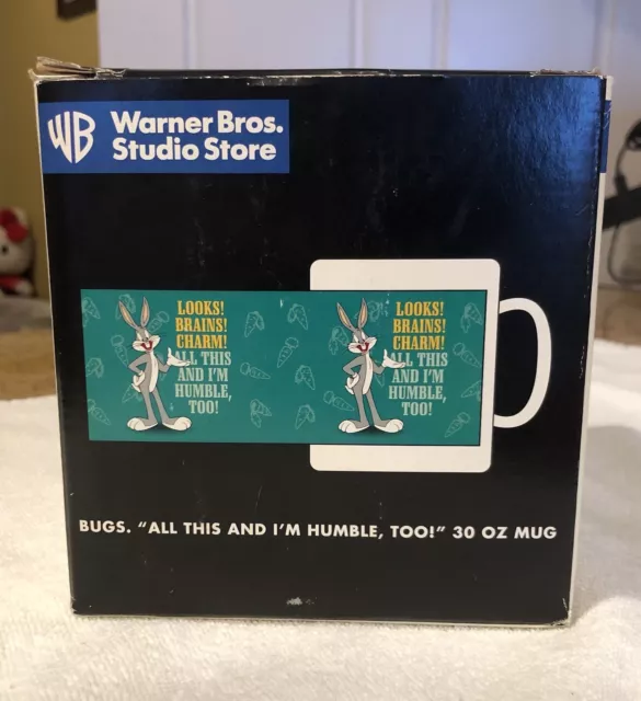 Warner Bros. Studios 1997 Bugs Bunny Ceramic 30 oz. Large Coffee Mug Cup