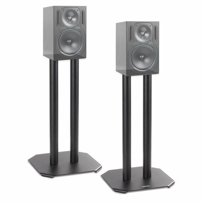 Supporto antivibrazione Riempimento con sabbia Ideale per impianti Hi-Fi/Stereo/Home Cinema 5.1 Altoparlanti da terra Duronic SPS1022 /40 Supporti per casse acustiche 40 cm di altezza 