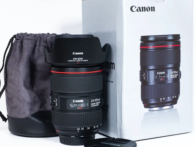 Lente Canon EF 24-105 mm f/4L IS II USM - Estado Inmaculado