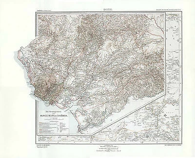 Kamerun - Bauchi Mungo Wuri Dibamba Deutsch Südwestafrika Duala Kolonialatlas 05