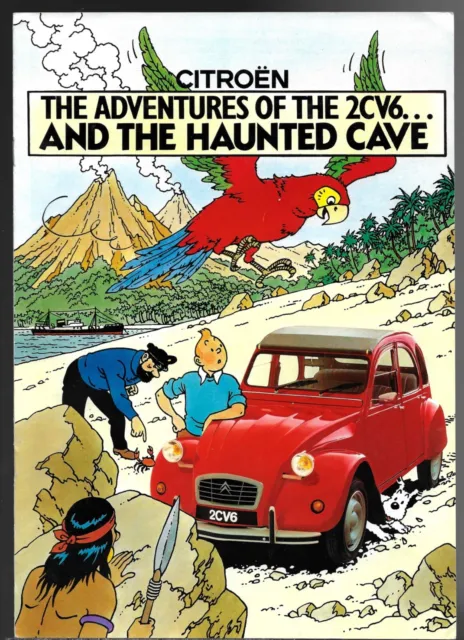 Citroen 2CV 6 1987-90 UK Market Tintin Sales Brochure Special Charleston