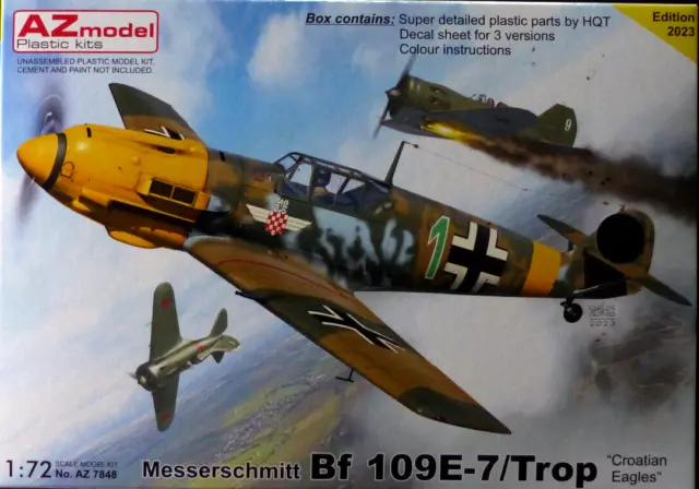 AZ Model 7848 - 1:72  Messerschmitt Bf 109E-7 Trop "Croatian Eagles"