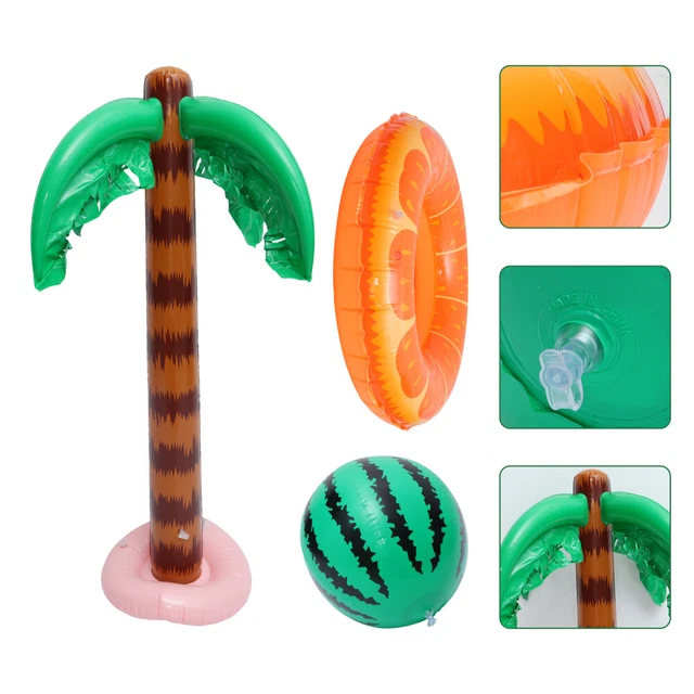 Decoración Hawaiana Piscina Juguete Inflable Coco Árbol Fiesta Suministros Niños