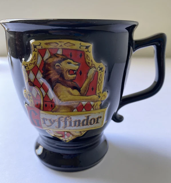 Harry Potter Gryffindor Black Coffee/ Tea Mug Cup w/ 3 D Design New Warner Bros.