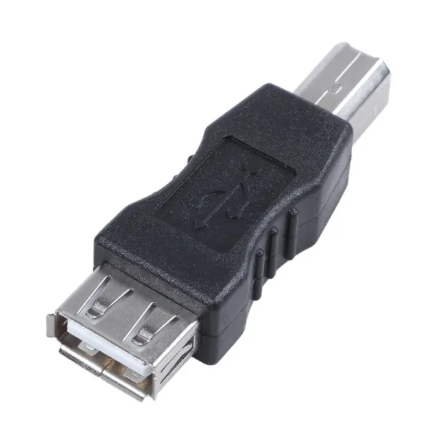10 x adattatore stampante USB tipo A donna tipo B adattatore maschile nero Si3776