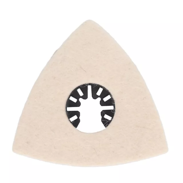 5PCS Wool Polishing Pad With Alloy Steel Base Triangular Felt Buffing Pad