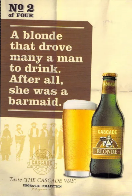 V10338-2 Australia Avant Card #10338 Cascade Brewery Blonde postcard