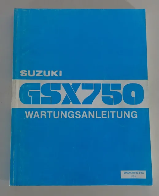 Manuel D'Atelier / Instructions de Maintenance Suzuki GSX R750 Support 10/1990