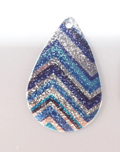 28x18mm Charm Anhänger Tropfen Sternenstaub 1-20 Stück  SB 241