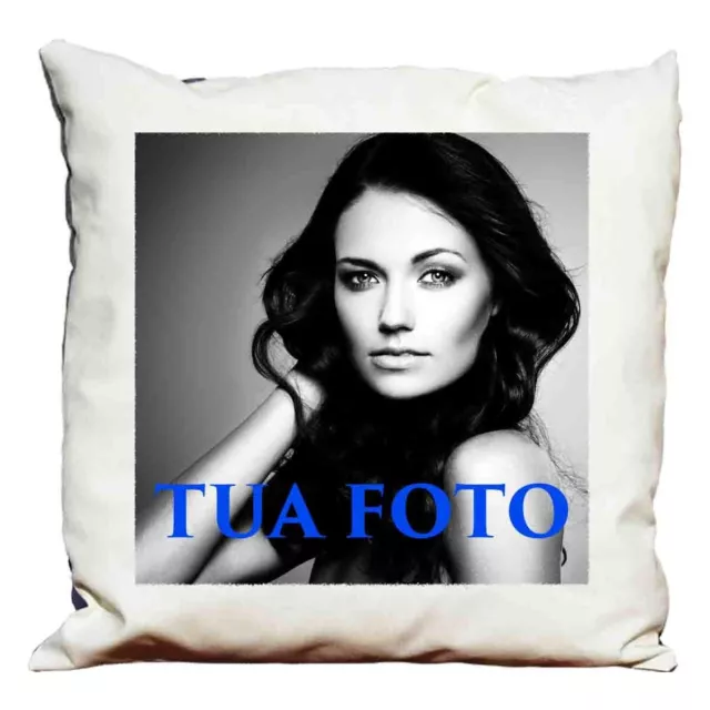 Cuscino Decorativo senza imbottitura Personalizzato con foto cm 58x58