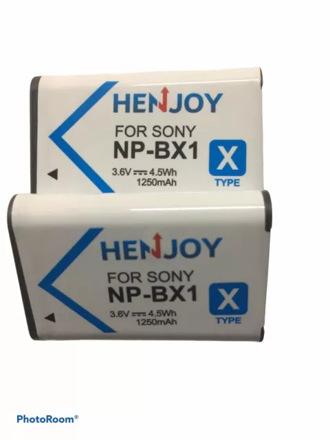 2X NP-BX1 Battery for Sony Cyber-Shot DSC-RX100 II III Sony NP-BX1/M8 Vlog ZV1