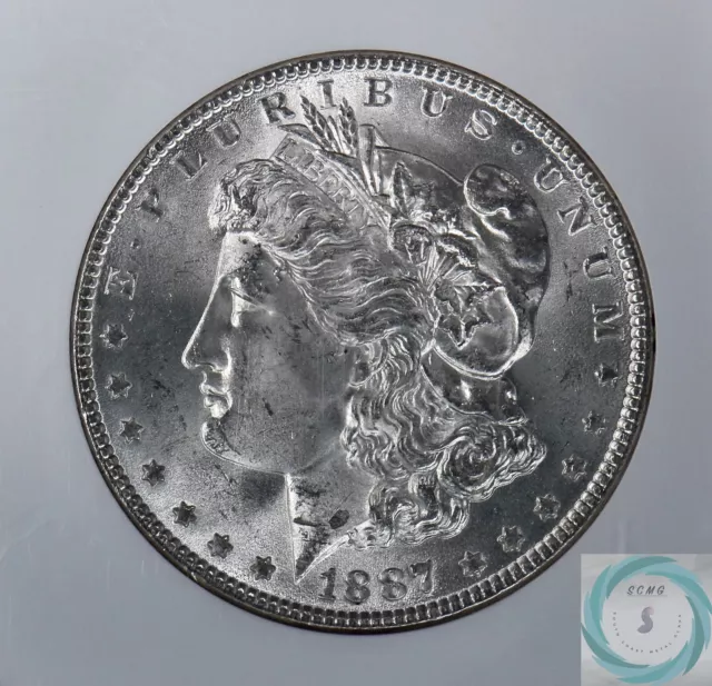 1887 Morgan Silver Dollar NGC MS65 - Gem Blast White Keeper