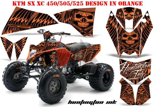 Amr Racing Dekor Graphic Kit Atv Ktm 450 505 525 Sx Xc Skulls N Hammers B