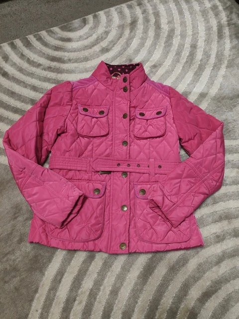Girls Next Quilted Hot Pink Coat Age 9-10 Years