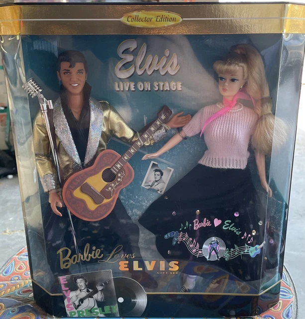 1996 Barbie Loves Elvis Collector Edition Mattel 2 Pc Doll Set NIB Sealed NEW