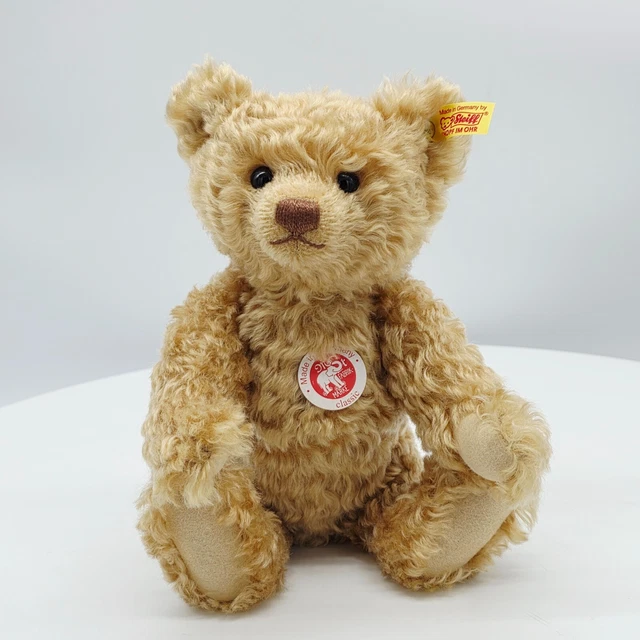 Ours En Peluche Steiff Teddy Arlequin 30 Cm - Mohair - 003530 - Neuf