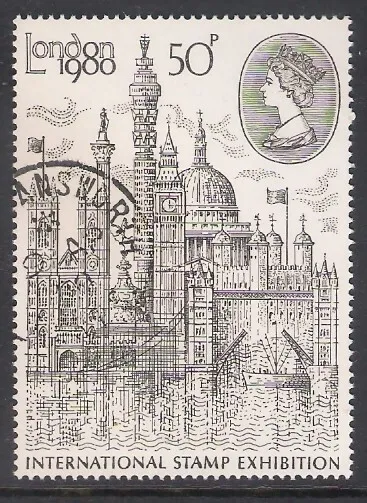 GB 1980 sg1118 London International Timbro Exhibition tipo I 1 francobollo finemente usato