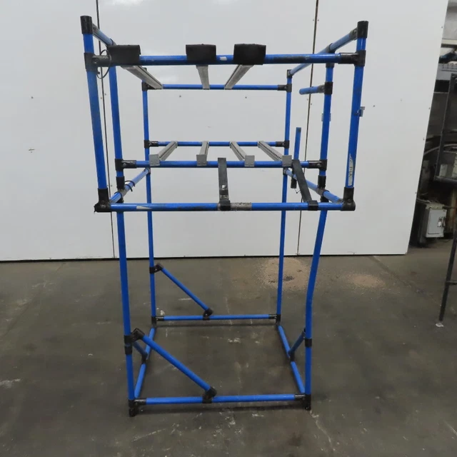 Logiform Modular Rolling Gravity Flow Skate Roller Rack Shelving Unit 36x45x67"