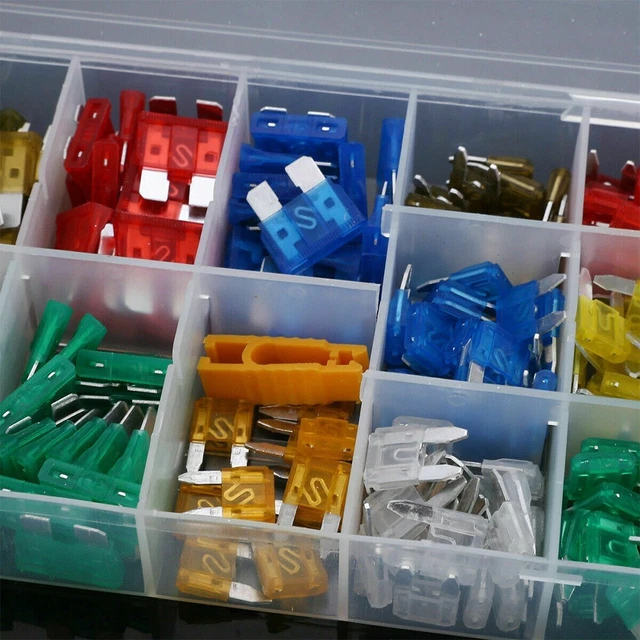 Car fuse Fusible à Lame Assortiment Plastique + Métal Protection Véhicule Atc