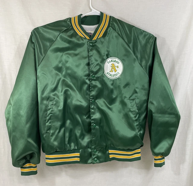 Oakland Athletics Jacket Vintage A's Elephant Logo Chalk Line, XXL