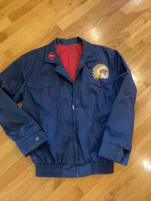 vintage santa fe railroad Employee Jacket “safety First “ Med