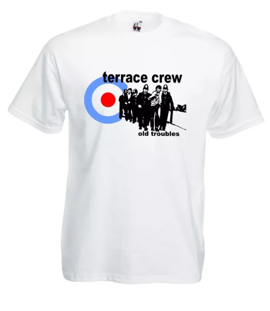 Maglia Terrace Crew U24_J T-shirt cotone Hooligans Old Troubles casual Mods