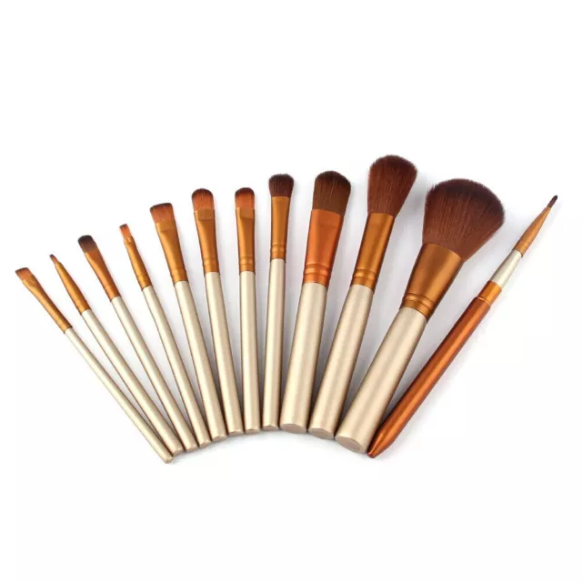 Professionelle 12-teilige Make-up Bürsten Foundation Pulver Abdecker Make-up Busch Set