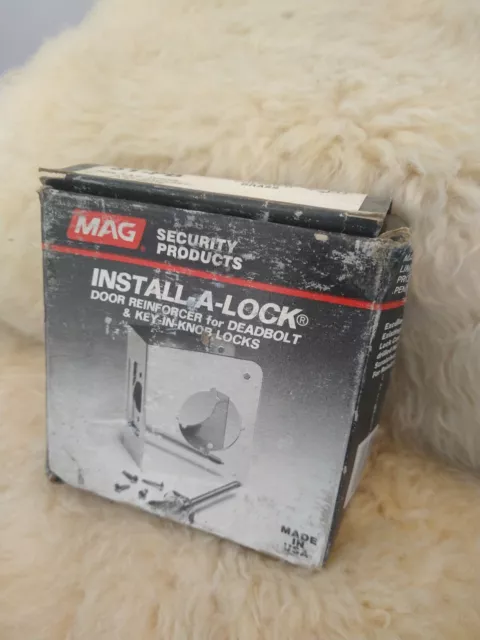 Door Reinforcer Mag Security Install A Lock Polished Brass 51-Pb 1- 3/4" Door