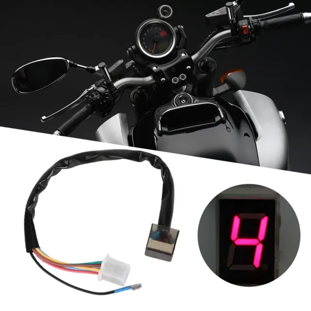 Universal Motorcycle LED Digital Gear Indicator Speed Shift Clutch Lever Sensor