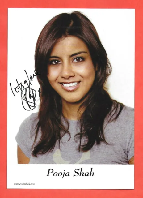 Pooja Shah Actress Signed Photocard EastEnders Bend It Like Beckham
