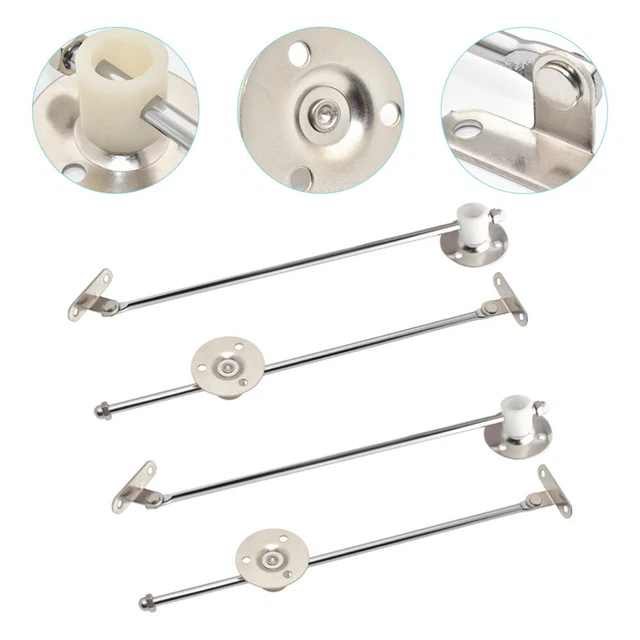 4 un. Soporte para tapa de soporte para puerta con solapa bisagra de gabinete de cocina