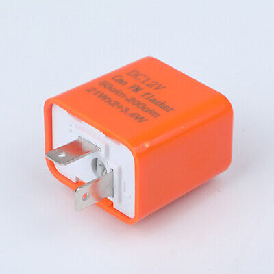 Motorcycle Indicator Relay Flasher 6V to12V 2 Pin Beeper Turn Signal Indica-xp 