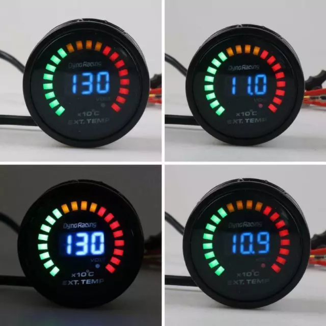 2'' 52mm LED Digital Exhaust Gas Temperature Temp Gauge 12V Car EGT Thermometer