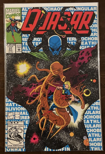Quasar #37 VF+ 8.5 MARVEL COMICS 1992 GREG CAPULLO