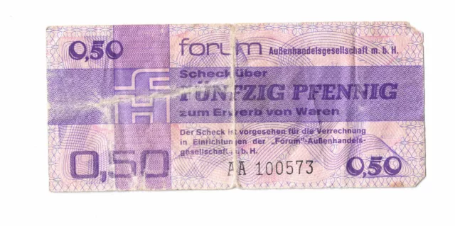 DDR Banknote Geldschein Geld 0,50Mark 1979 Ro. 367a Forumscheck